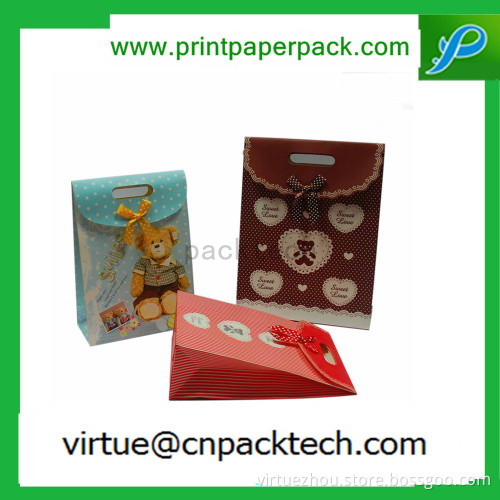 Customized Fashion Christmas or Wedding Candies Gift Kraft Paper Bag